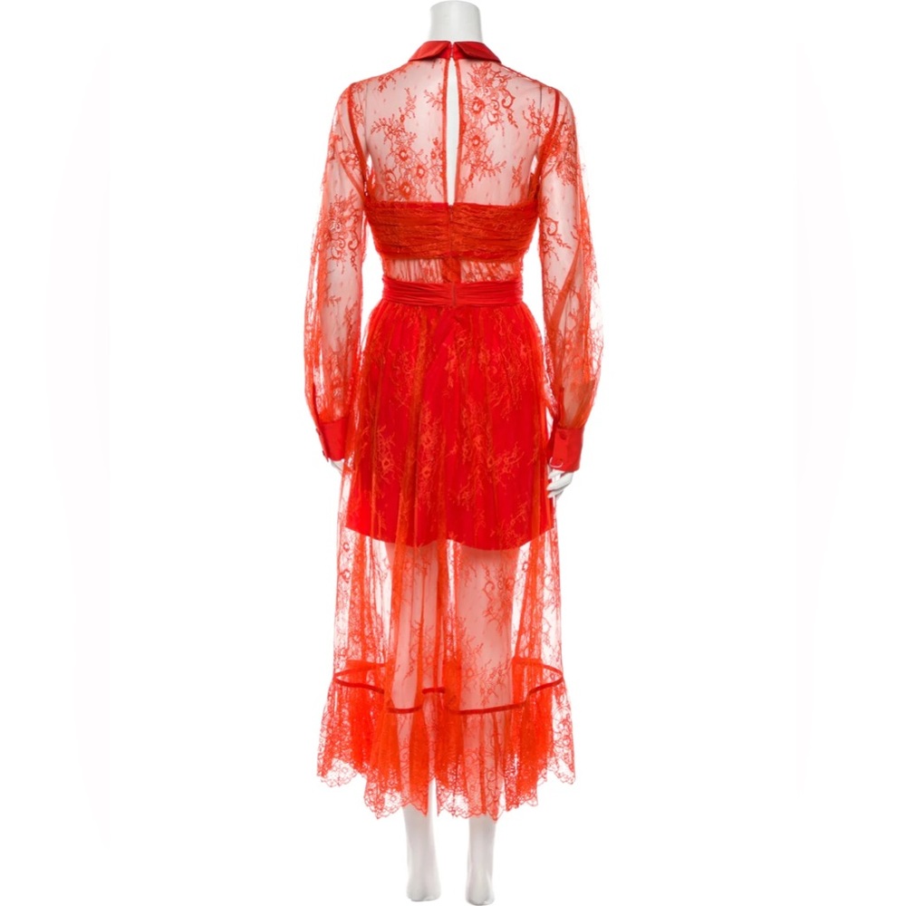 SELF-PORTRAIT Maxi Lace Dress w/ Tags Size: M | US6, UK10 - Picture 12 of 16